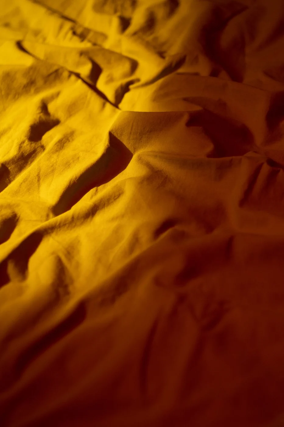 Close view of the texture of a linen sheet